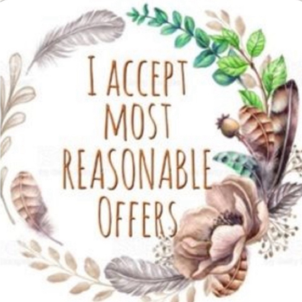 Reasonable offers are usually accepted. I sell new or gently used items.